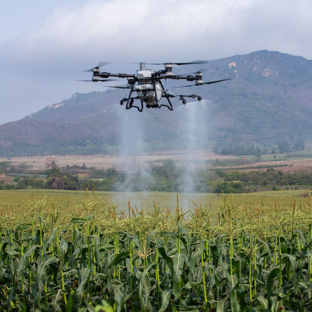 Aplikacja nawozów płynnych i granulowanych dronem